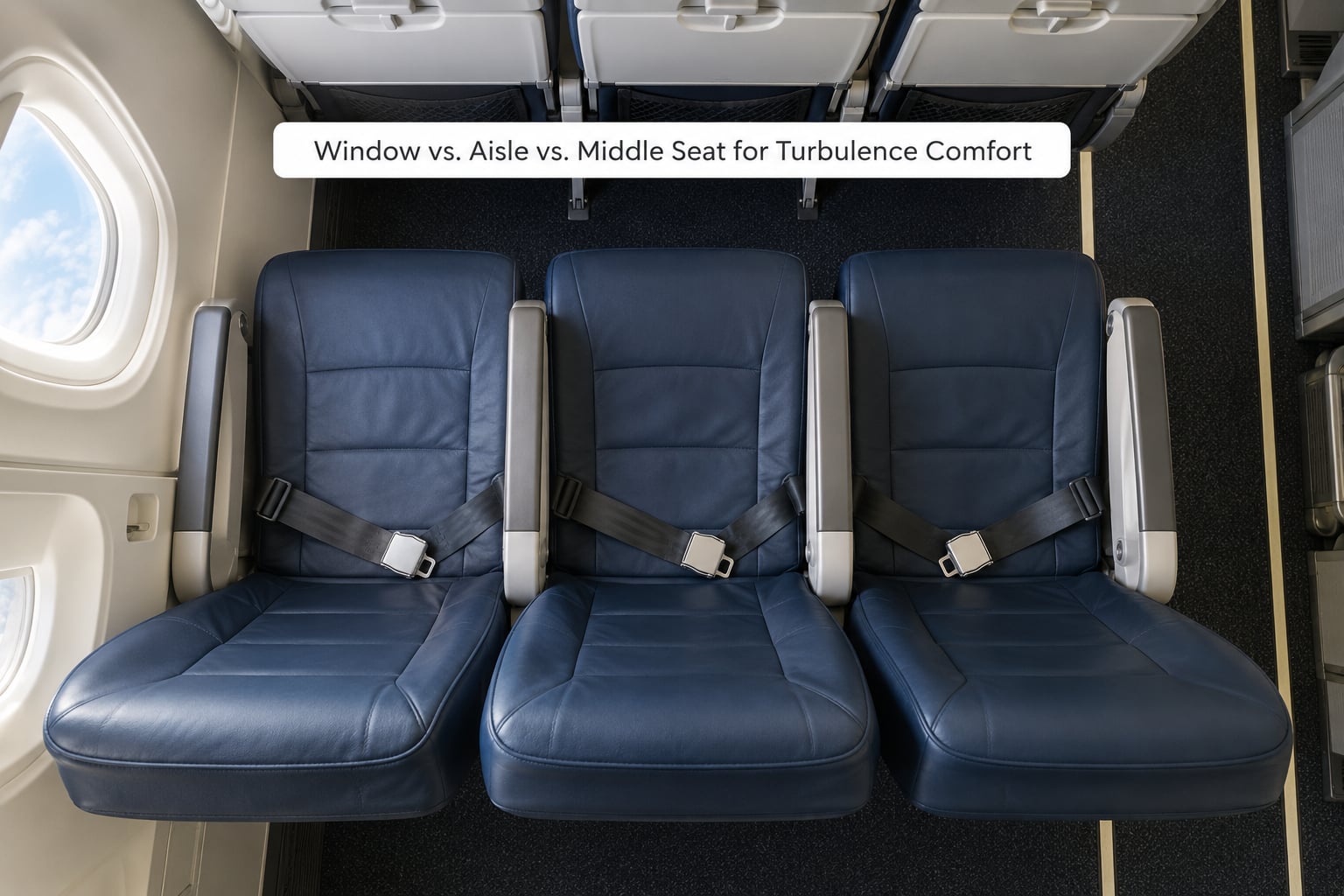 Window vs. Aisle vs. Middle Seat for Turbulence Comfort