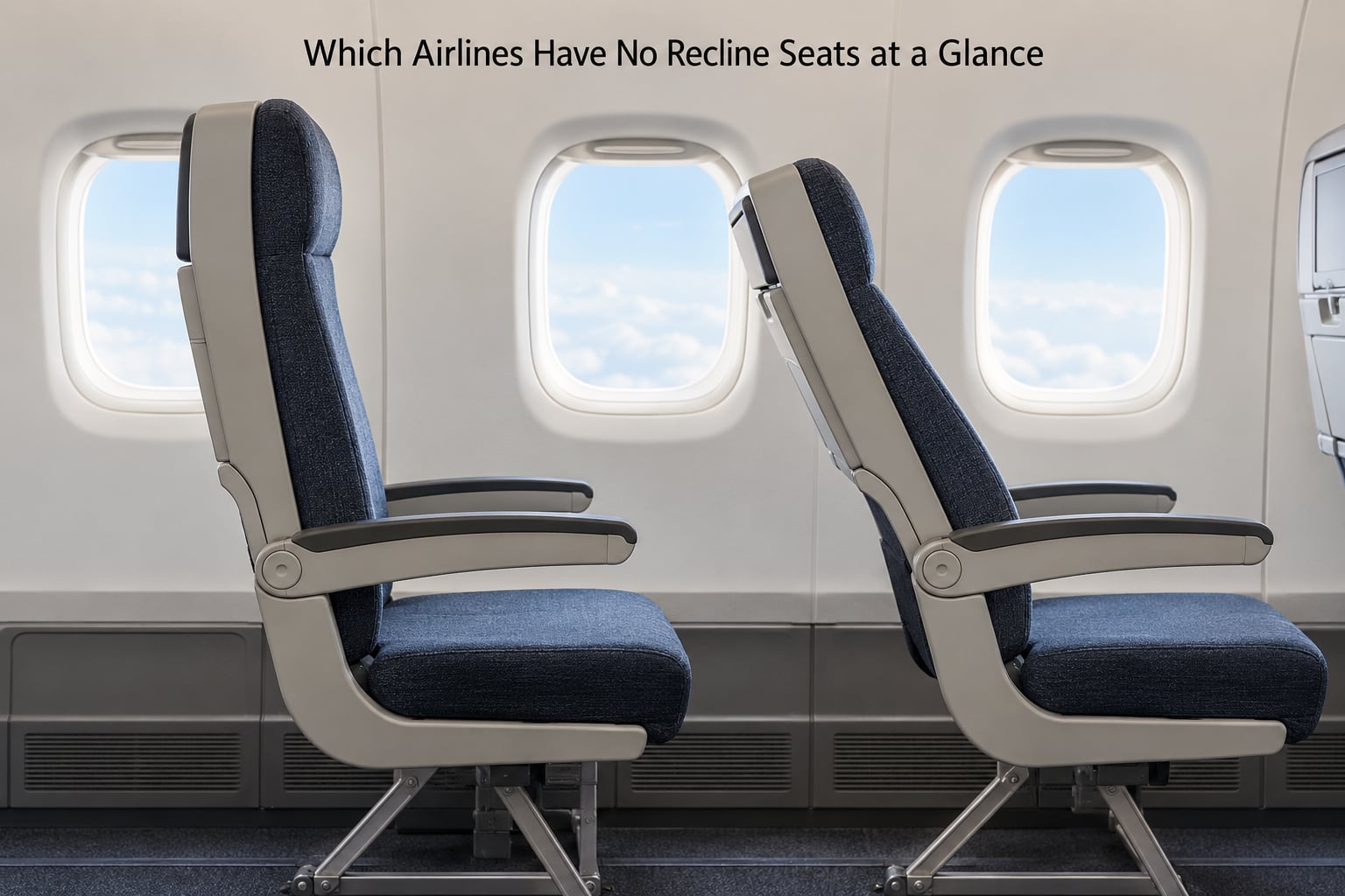 Which Airlines Have No Recline Seats at a Glance