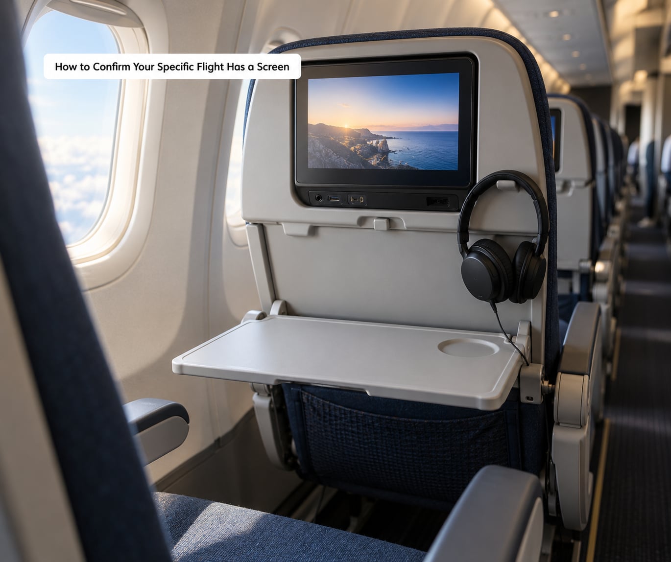 How to Confirm Your Specific Flight Has a Screen