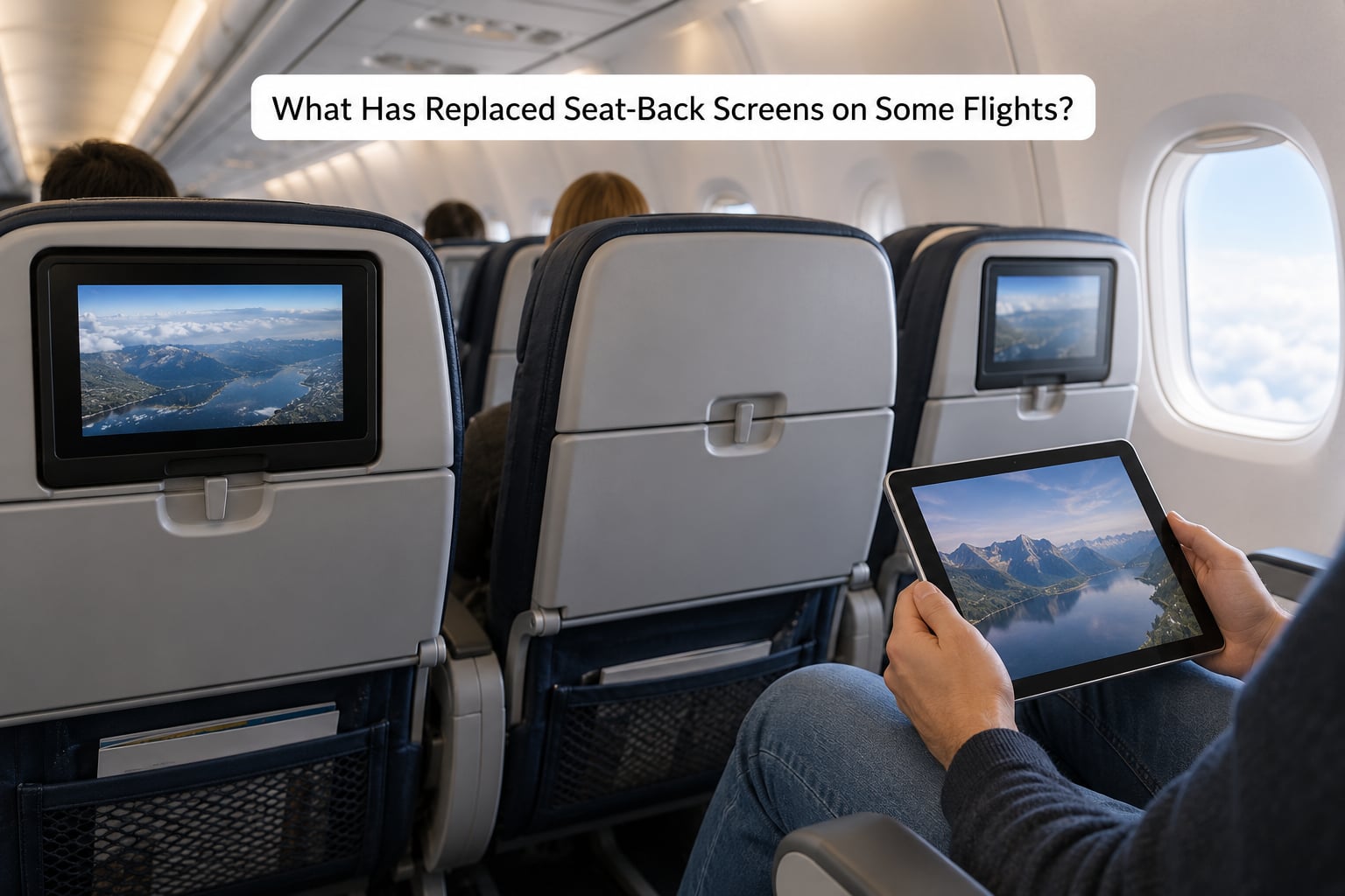 What Has Replaced Seat-Back Screens on Some Flights?