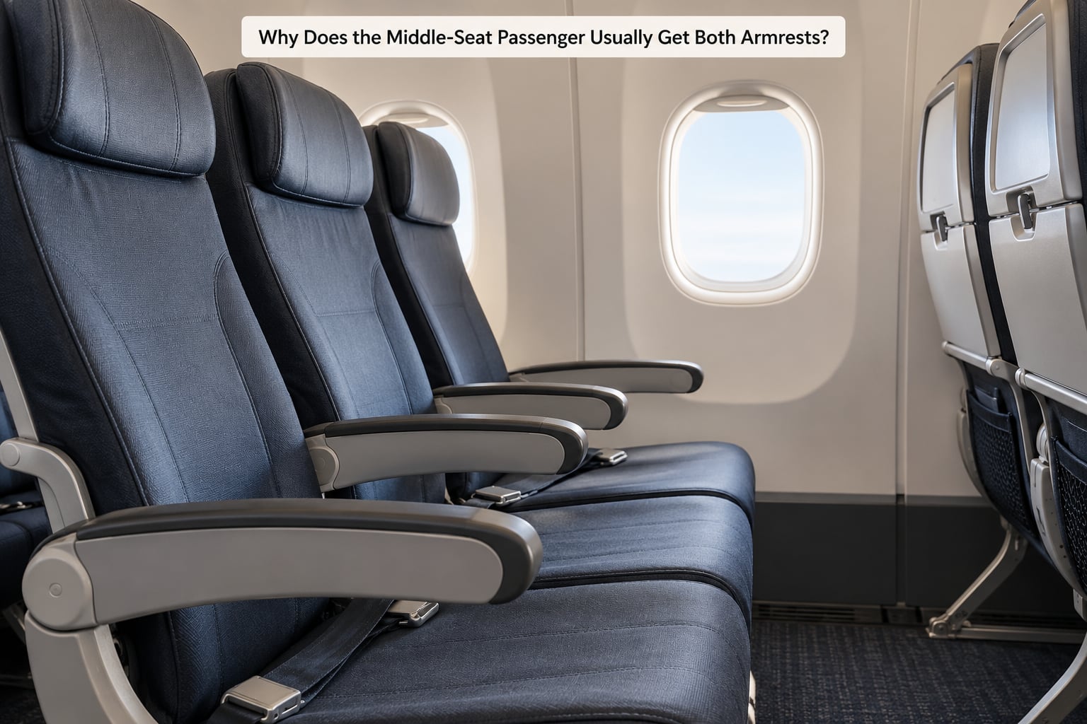 Why Does the Middle-Seat Passenger Usually Get Both Armrests?