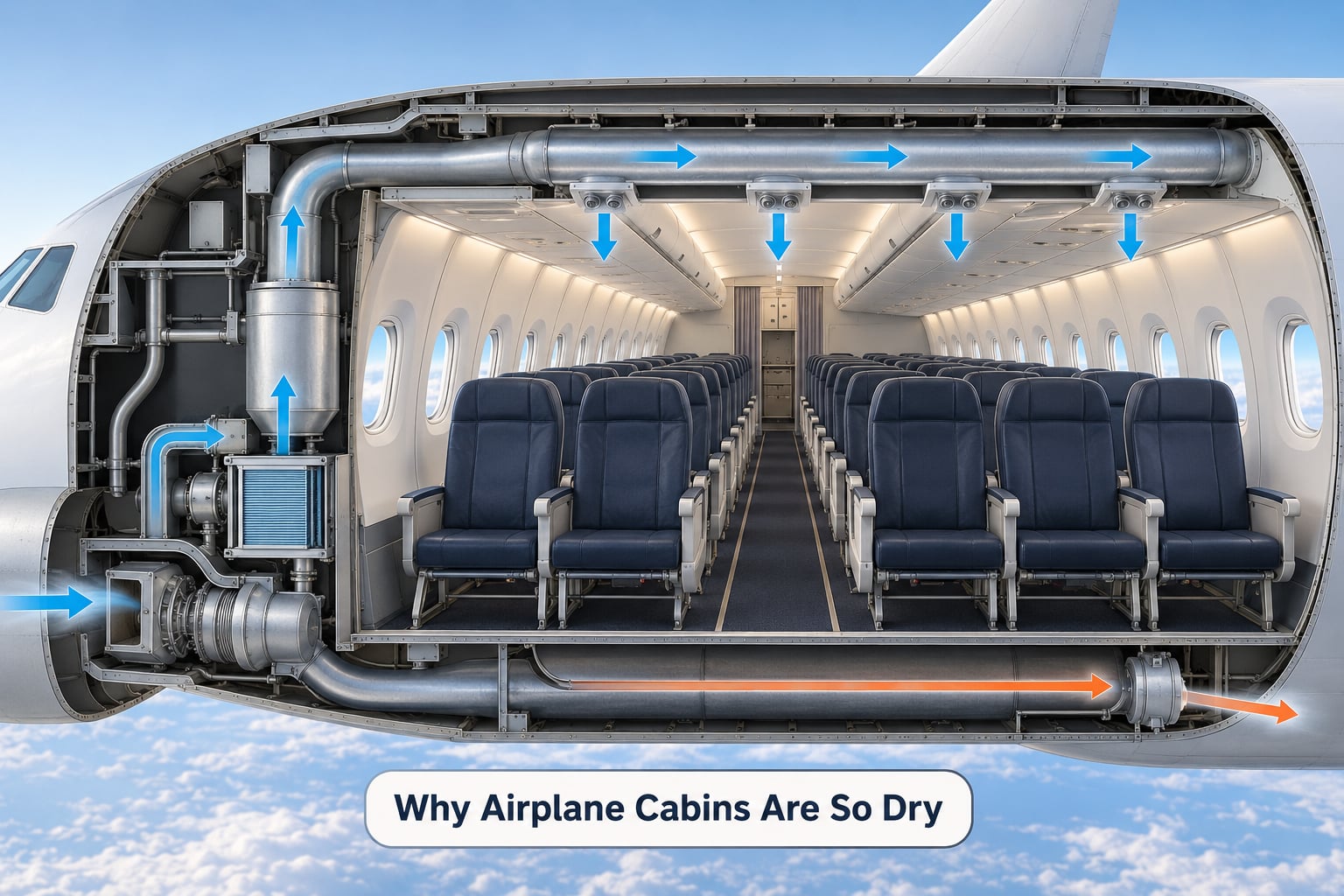 Why Airplane Cabins Are So Dry