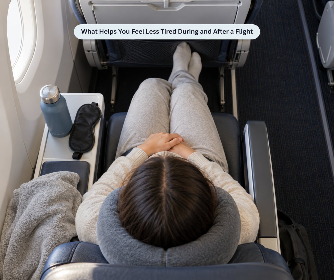 What Helps You Feel Less Tired During and After a Flight