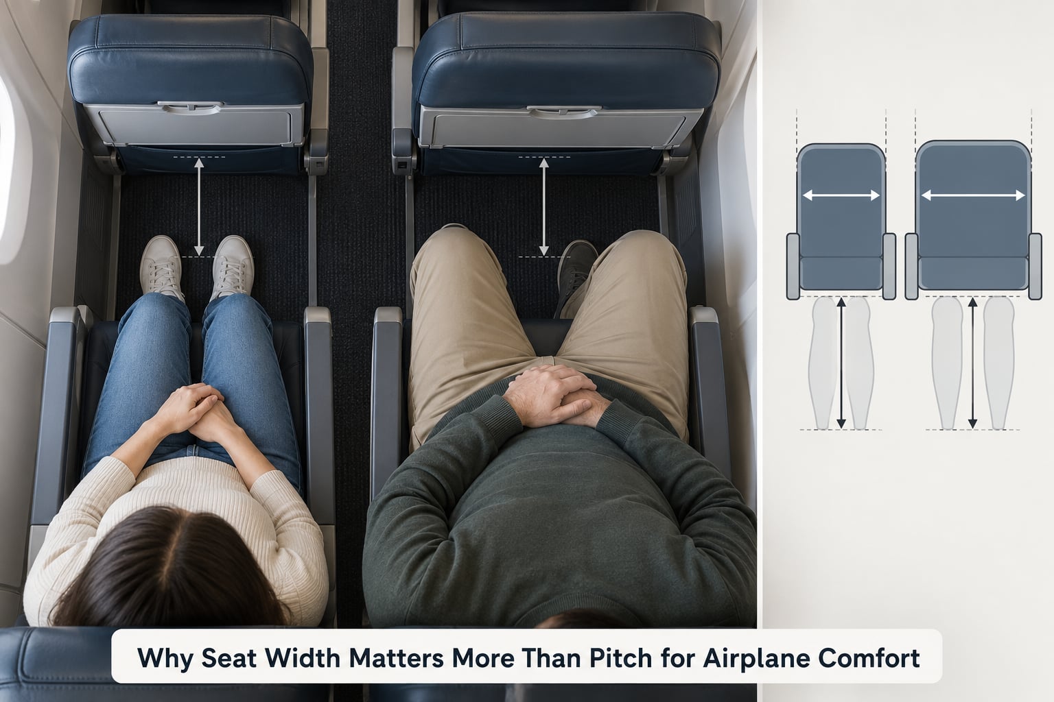 Why Seat Width Matters More Than Pitch for Airplane Comfort