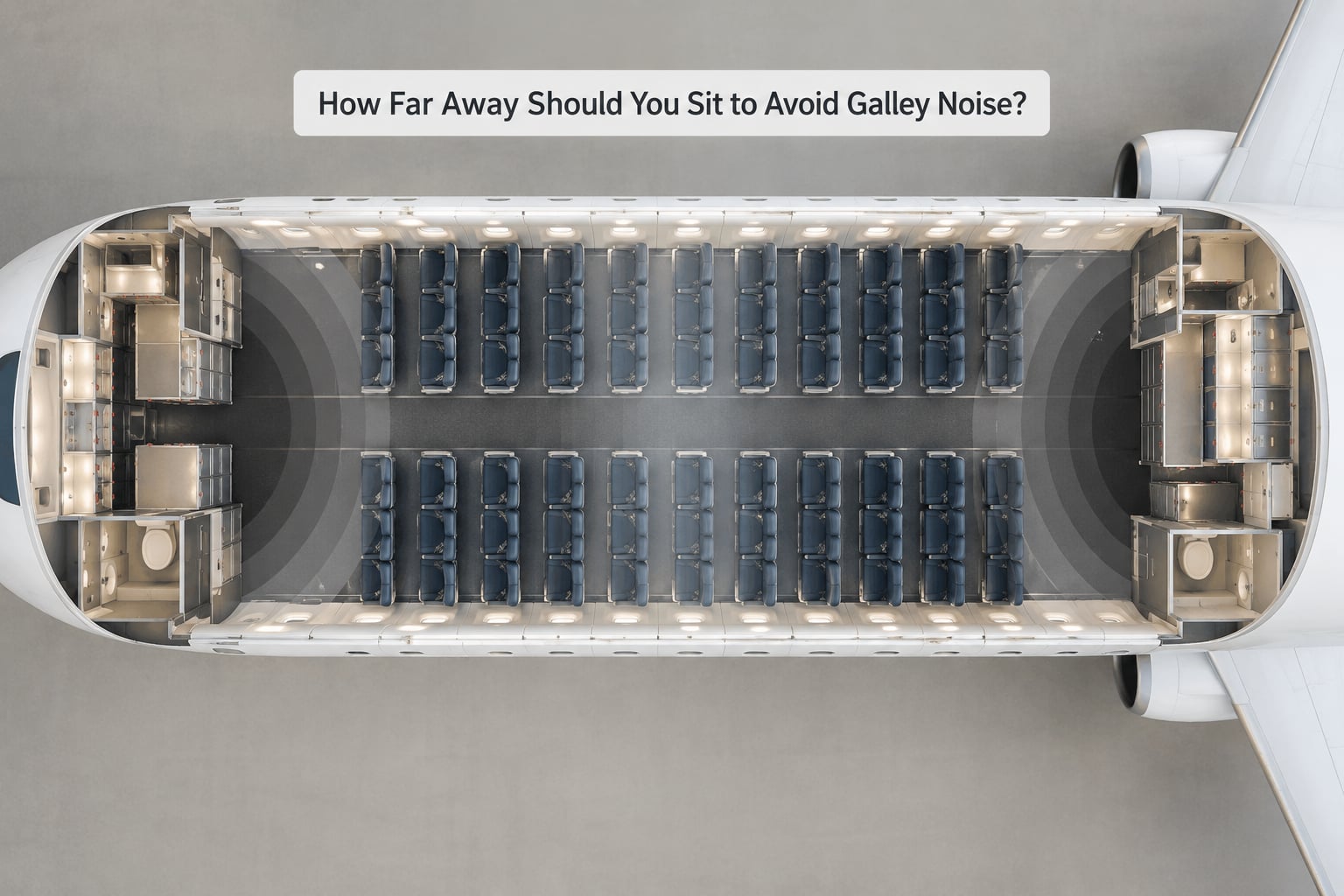 How Far Away Should You Sit to Avoid Galley Noise?