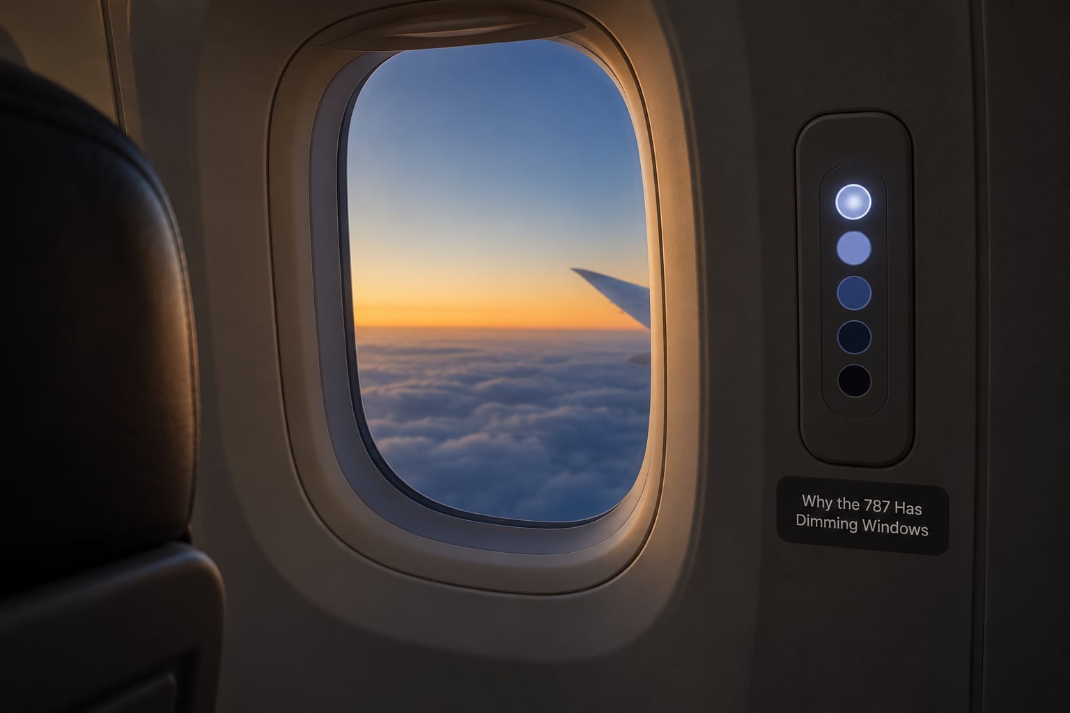 Why the 787 Has Dimming Windows