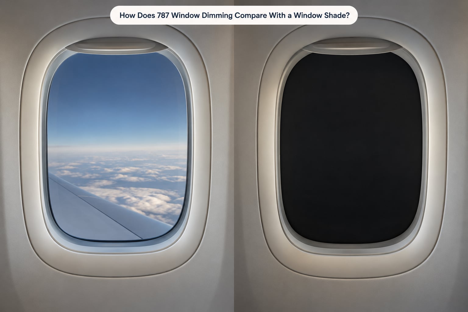 How Does 787 Window Dimming Compare With a Window Shade?