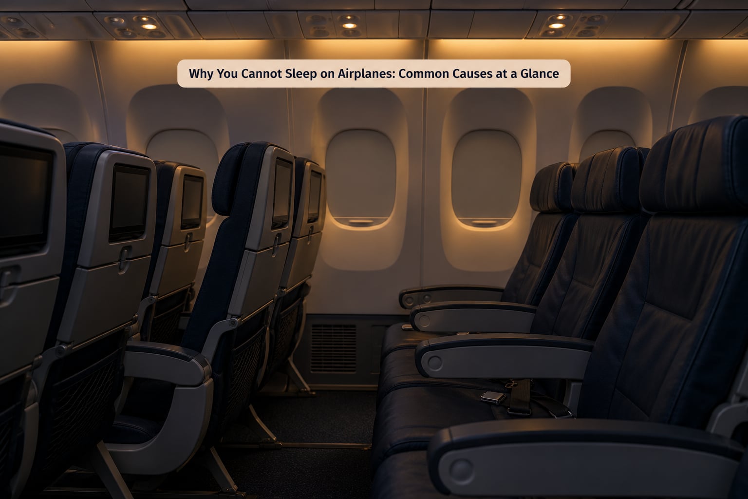 Why You Cannot Sleep on Airplanes: Common Causes at a Glance